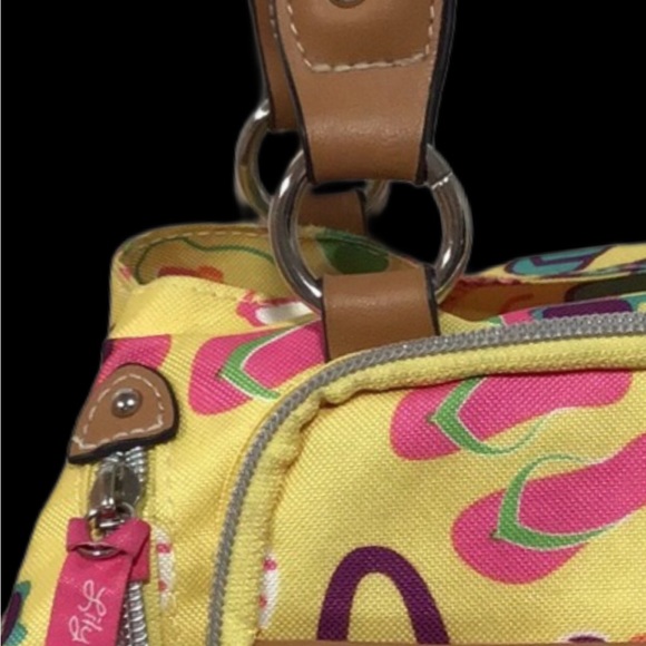 Lily Bloom Bags Lily Bloom Green Living Beach Print Shoulder Bag